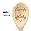 Perfect Mix Custom Spoon Personalized Names and Date Wedding Gift Custom Laser Engraved Wooden Mixing Spoon Bridal Shower Gift Wedding Spoon view 3