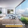 4Mil Security Window Film, Shatterproof Film, Transparent Self-Adhesive Security Window Film, Anti Shatter Tempered Glass Film, Glass protective window film for Home/Office view 3