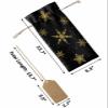 10 Pack Wine Bottle Bags, Christmas Snowflake Wine Bottle Cover with Drawstring, Gold Black Xmas Winter Holiday Gift Bag for Champagne, Wedding, Birthday, Party view 3