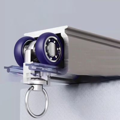 Privacy Curtain Track Mute 4 5 6 8 10 12 13 15 18 20 24 28 30 40 Feet, Heavy Duty Sliding Drapery Rod for Gazebo, Bay Window, RV, Camper and Room Divider ( Color : Ceiling mount , Size : 16ft/4.9m )