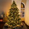 Cynthia 7.5ft Prelit Aritificial Christmas Tree with 3661 Branch Tips, 800 Warm Lights and Metal Stand, 60" Wide Realistic Rustic Christmas Tree with Lights by Naomi Home view 1