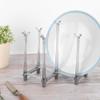 BEIJIALY Retractable Cup Drying Rack, Mug Draining Organizer, Drinking Glass Bottle Drainer Stand Water Mug Goblet Holder Organizer for Kitchen Countertop(Light Gray) view 2