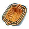 CUCCE Thickened Drain Basket Double-Layer Vegetable Washing Basket Multi-Functional Kitchen Draining Basket Household Fruit Basket view 4