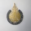 iwa concept Metal Ayatul kursi | Islamic Ramadan Wall Decorations | Modern Muslim Housewarming Gift | Arabic Calligraphy | Quran Wall Art | (In Gold Out Black, XL (35.5"x27.5")) view 1