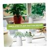 GOOHOCHY Vivid Artificial Plants Small Artificial Plant for Home Tabletop Fake Decor Easy Care Decorative view 2