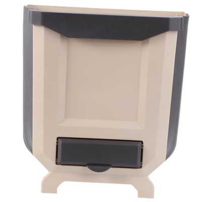 1pc Trash Can Folding Storage Bin Trash Basket Kitchen Waste Basket Household Cabinet Door Hanging Storage Bucket Multipurpose Wall Hanging Tank Garbage Can