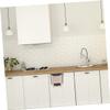 1pc Trash Can Folding Storage Bin Trash Basket Kitchen Waste Basket Household Cabinet Door Hanging Storage Bucket Multipurpose Wall Hanging Tank Garbage Can view 2