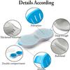 Egg Boiler for Microwave, Perfect Double Egg Poacher, Egg Boiler Cups, Draining egg boiler, Microwave eggs poacher, Double Egg Cups for Boiled Eggs, Egg Boiler Set, Blue view 2