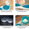Egg Boiler for Microwave, Perfect Double Egg Poacher, Egg Boiler Cups, Draining egg boiler, Microwave eggs poacher, Double Egg Cups for Boiled Eggs, Egg Boiler Set, Blue view 4