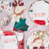 Meri Meri Christmas Paper Napkins (Pack of 16), Square Christmas Napkins Disposable, Thick & Absorbent 3-Ply Paper, Wavy Border view 4