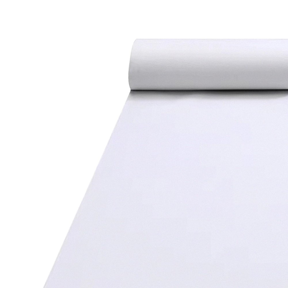 Hamankim White Runner Runway Rug Non-Slip Aisle Runner Carpet 2mm Thick Polyester with 1 Piece Carpets Tape for Wedding Decoration Christmas Outdoor Accessories Party Church Cuttable (Size : 1x10m)