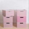 DII Collapsible Polyester Storage Cube, Chevron, Rose, Large (Pack of 2) view 4