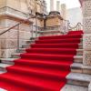 Lanmmraifc Wedding Aisle Runner Carpet, 2mm Polyester Event Reception Walkway Runner, Non-Slip Red Bridal Runway Rugs for Weddings Beach Hallway Carpets (Size : 1x10m) view 2