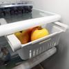 2-Pack Adjustable Refrigerator Fridge Kitchen Organizer Storage Drawer White view 2