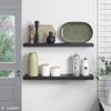 Ballucci Floating Shelves, 36" Wood Wall Shelf Set of 2, with Invisible Brackets for Bathroom, Living Room, Bedroom, Kitchen, Nursery, 6" Deep, Black view 4