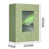 Yopih Photo Album 4x6 100 Pockets Photo Albums with Linen Cover Picture Albums for Family, Wedding, Baby, Photo Book Holds Vertical Pictures GrassGreen view 3