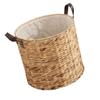 Zerodeko Wicker Laundry Basket, Hand-woven, Natural Cotton Linen, Portable, Space-saving, Home Storage Accessory, Home Decoration view 1