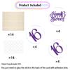 12Pcs Happy Sweet 16 Centerpiece Sticks 16th Birthday Decoration Sticks Hello 16 Centerpieces for Tables Funny 16th Birthday Anniversary Party Supplies Purple Glitter view 2