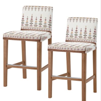 Bar Stool Covers with Backs, Stretch Washable Bar Stool Chair Cover Southwest Native American Tribal Totem Boho Slipcovers Counter Stool High Chair Covers for Pub, Dining Room, Cafe, Set of 2