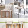 Bar Stool Covers with Backs, Stretch Washable Bar Stool Chair Cover Southwest Native American Tribal Totem Boho Slipcovers Counter Stool High Chair Covers for Pub, Dining Room, Cafe, Set of 2 view 3