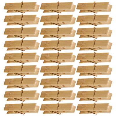 Homoyoyo Firm Wooden Photo Clips 100pcs Clothespins for Laundry Clothes Pegs Quilt Clamps Sturdy Clothes Clamps