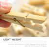 Homoyoyo Firm Wooden Photo Clips 100pcs Clothespins for Laundry Clothes Pegs Quilt Clamps Sturdy Clothes Clamps view 4