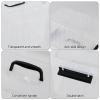 Sadstory 12 Quart Clear Latching Bin with Handle, Plastic Clear Tote Storage with Lid, 6 Packs view 4