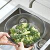 2pcs Multifunction Drain Bowl Plastic Strainer Basket With Funnel Colander Strainer Bowl Long Spout Multifunctional Draining Bowl Kitchen Sink Drain Basket,Plastic Colander Food Strainers (Color : Bl view 3