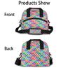 bisibuy Geometric Colorful Pattern Lunch Bag for Women Men Leakproof Insulated Lunch Box Abstract Reusable Cooler Tote with Front Pocket and Adjustable Shoulder Strap for Work Picnic Travel view 3