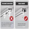 White Hidden Recessed Curtain Track Ceiling Mount, Heavy Duty Recessed Curtain Railing System Room Divider Curtain Rod, 16 14 12 10 18 20 12 26 28 30 Ft Long, Living Room Bedroom Windows ( Size : 40ft view 4