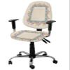 Flower Plants 2 Pieces Computer Office Chair Covers Set, Stretchable Desk Rotating Chair Seat Cushion Slipcover Back Covers, Decorative Protectors Cover Burlap Tulip Lavender Purple Floral view 1