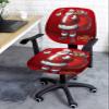AMZRicher Christmas Santa Office Chair Cover Stretchable Computer Chair Seat Cover Backrest Slipcovers, Xmas Snowflake Red Stretchable Rotating Desk Chair Seat Cushion Split Protectors view 3