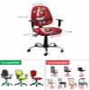 AMZRicher Christmas Santa Office Chair Cover Stretchable Computer Chair Seat Cover Backrest Slipcovers, Xmas Snowflake Red Stretchable Rotating Desk Chair Seat Cushion Split Protectors view 4