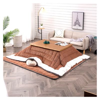 Appleya Kotatsu Table 5-Piece,Kotatsu Heated Table, Japanese Folding Storage Tatami Coffee Table Thickened Furnace Winter Roasting Stove Heating Table (Color : Brown, Size : 47.2 * 31.5 * 17.7 inch)