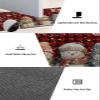 Christmas Bath Mat for Tub,Non Slip Bathroom Floor Runner Rug Quick Dry & Absorbent Diatomaceous Earth Kitchen Room Shower Sink Washable Doormat,Red Buffalo Plaid Snowflake Snowman Stocking 18"x30" view 2