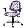 Double Love Stripes Stars Flag 2 Pieces Computer Office Chair Covers Set, Stretchable Desk Rotating Chair Seat Cushion Slipcover Back Covers, Decorative Protectors Cover Summer Fourth-of-July Holiday view 1