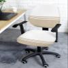 Beige White Striped Office Chair Cover Stretchable Computer Chair Seat Cover Backrest Slipcovers, Modern Abstract Art Aesthetics Stretchable Rotating Desk Chair Seat Cushion Split Protectors view 3