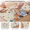 Fall Gnomes Bath Mat for Tub,Non Slip Bathroom Floor Runner Rug Quick Dry & Absorbent Diatomaceous Earth Kitchen Room Shower Sink Washable Doormat,Thanksgiving Pumpkin Autumn Maple Leaves 16"x24" view 3