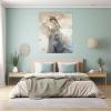 JOSUE blue,grey Home Decor Clearance,Paintings Hallway Decor,Farmhouse Bathroom Wall Decor,Cuadros Para Dormitorios - 50x70cm(20"x28") Unframed view 4