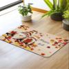 Pumpkin Gnomes Bath Mat for Tub,Non Slip Bathroom Floor Runner Rug Quick Dry & Absorbent Diatomaceous Earth Shower Sink Kitchen Living Room Washable Doormat,Fall Thanksgiving Maple Leaves 18"x30" view 2