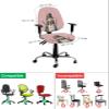 Blush Pink Snowma 2 Pieces Computer Office Chair Covers Set, Stretchable Desk Rotating Chair Seat Cushion Slipcover Back Covers, Decorative Protectors Cover Christmas Snowflake Buffalo Plaid Berry view 4