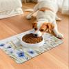 Butter-flt Flower Bath Mat for Tub,Non Slip Bathroom Floor Runner Rug Quick Dry & Absorbent Diatomaceous Earth Kitchen Room Shower Sink Washable Doormat,Autumn Leaves Blue Yellow Farmhouse 18"x30" view 4