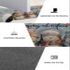 Christmas Snowman Bath Mat for Tub,Non Slip Bathroom Floor Runner Rug Quick Dry & Absorbent Diatomaceous Earth Shower Sink Kitchen Living Room Washable Doormat,Winter Snowflake Dusty Blue 18"x30" view 2