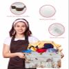 Fall Thanksgiving Large Storage Baskets Bins Maple Leaf Orange Gray Pumpkin Retro Wooden Collapsible Storage Box Laundry Organizer for Closet Shelf Nursery Kids Bedroom 15x11x9.5 2 Pack view 4