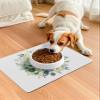 Aesthetic Eucalyptus Bath Mat for Tub,Non Slip Bathroom Floor Runner Rug Quick Dry & Absorbent Diatomaceous Earth Shower Sink Kitchen Living Room Washable Doormat,Monogrammed W Farm Flower 16"x24" view 4