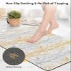 Forest Orange Branch Bath Mat for Tub,Non Slip Bathroom Floor Runner Rug Quick Dry & Absorbent Diatomaceous Earth Kitchen Room Shower Sink Washable Doormat,Grey Country Rustic Aesthetics 24"x36" view 4