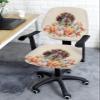 Autumn Turkey 2 Pieces Computer Office Chair Covers Set, Stretchable Desk Rotating Chair Seat Cushion Slipcover Back Covers, Decorative Protectors Cover Maple Leaves Seasonal Harvest Pumpkins view 3