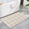 YESOF66 Diatomaceous Earth Bath Rug Bathtub Mat, Autunm Bigge Lattice Quick Dry Non-Slip Diatomite Mud Bathroom Floor Rugs for Bath Tub Kitchen Absorbent Pad, 16x24 Inch view 1