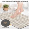 YESOF66 Diatomaceous Earth Bath Rug Bathtub Mat, Autunm Bigge Lattice Quick Dry Non-Slip Diatomite Mud Bathroom Floor Rugs for Bath Tub Kitchen Absorbent Pad, 16x24 Inch view 4