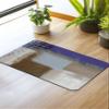 Elegant Purple Bath Mat for Tub,Non Slip Bathroom Floor Runner Rug Quick Dry & Absorbent Diatomaceous Earth Kitchen Room Shower Sink Washable Doormat,Retro Brown Beige Modern Oil Painting 24"x36" view 2